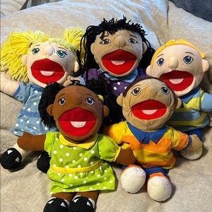 Excellerations Multicultural Kids Puppet Set of 5